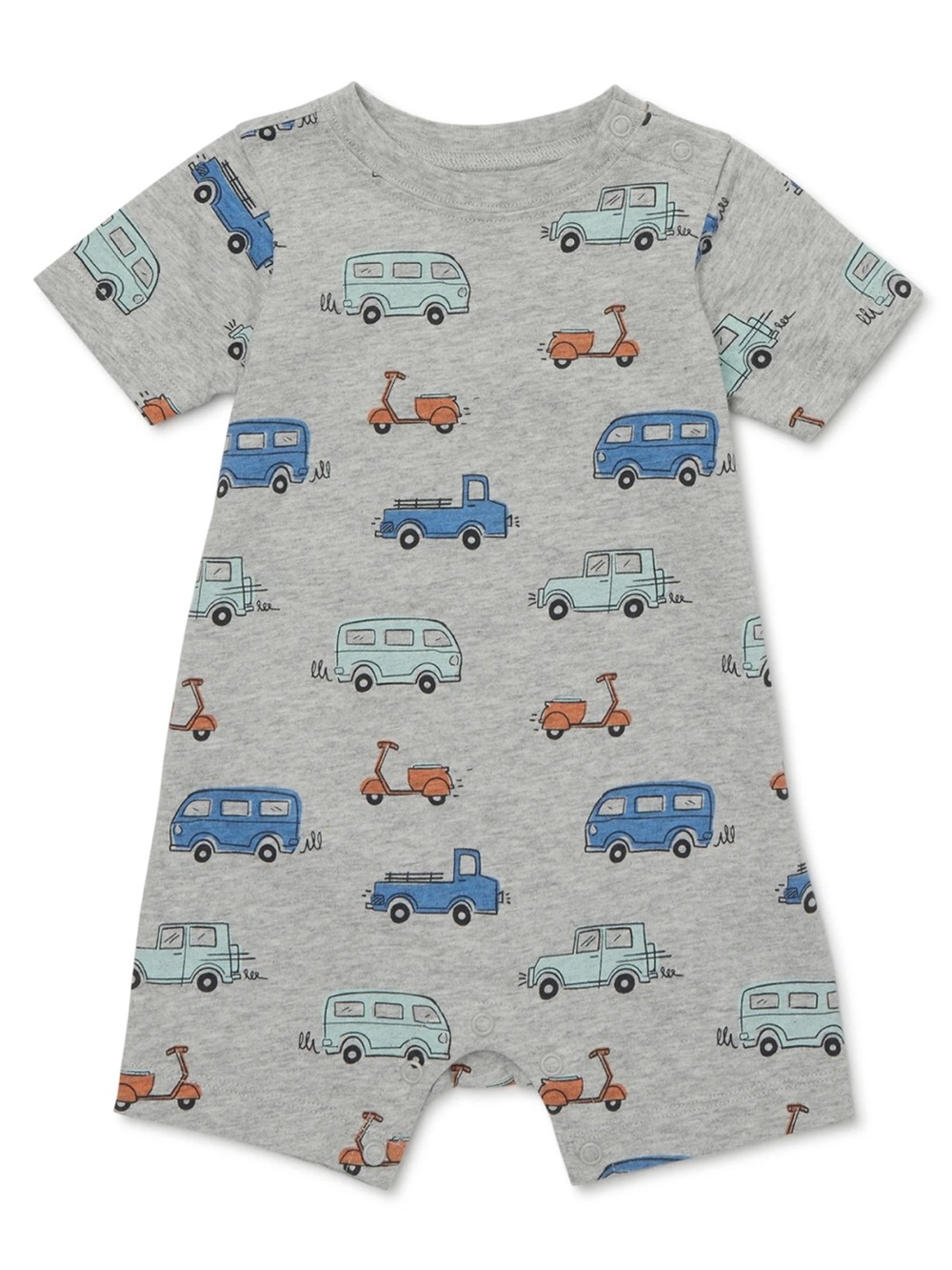GARANIMALS Baby Boy Short Sleeve Print Romper